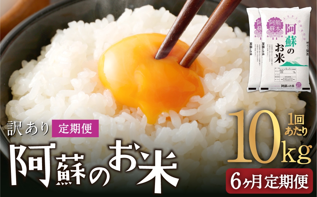 阿蘇のお米 10kg（5kg×2個）×全6回