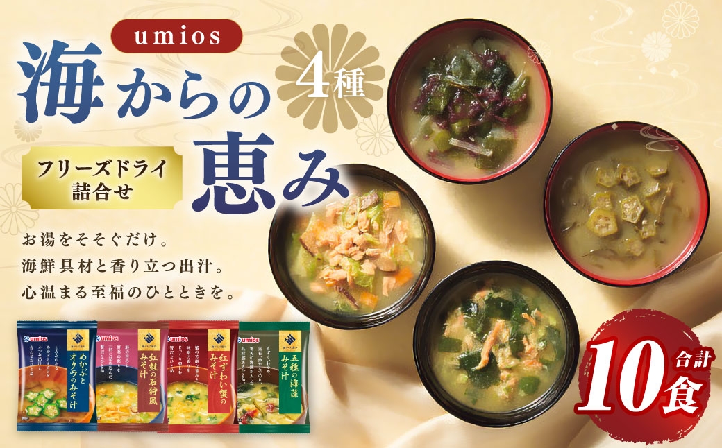 海からの恵みフリーズドライ詰合せ計10食