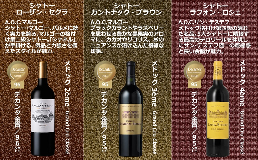 FD619福智山ダム熟成デカンタ金賞＆メドックGC6本詰め合わせセット