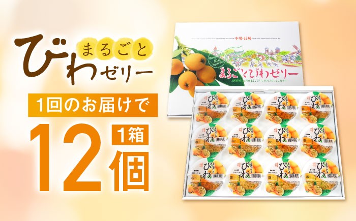 ゼリー びわ ビワ 枇杷 まるごと 定期便 長崎