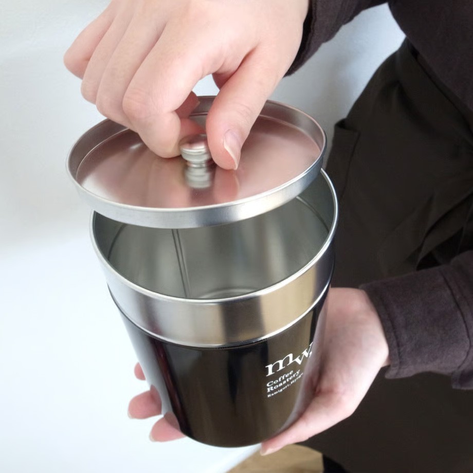 自家焙煎コーヒーとコーヒーキャニスターのセット