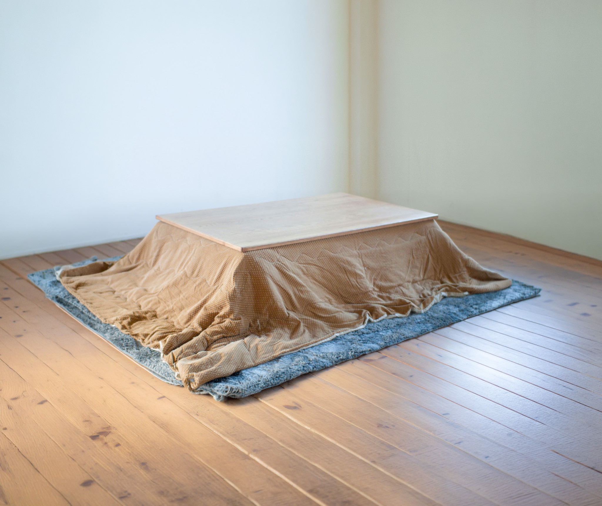 【受注生産】栗のスマートこたつ ＜フラットヒータータイプ＞ 栗材 こたつ