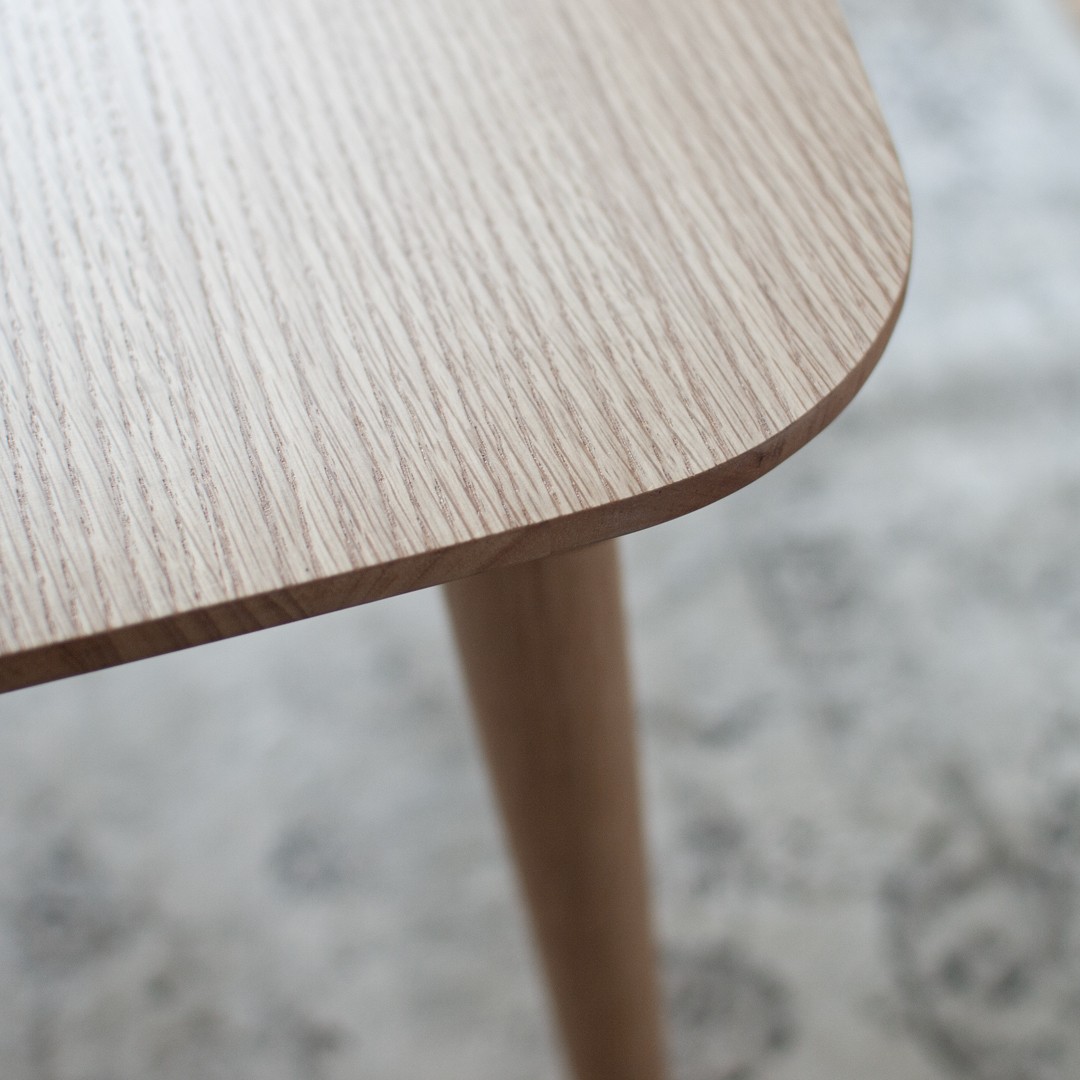 オーク材のスクエアこたつ / こたつ単体 90cm フラットヒーター 節電