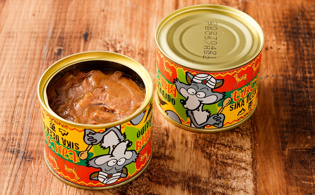 【 2回 定期便 】 エゾ鹿肉 もみじカレー 缶詰 6缶セット