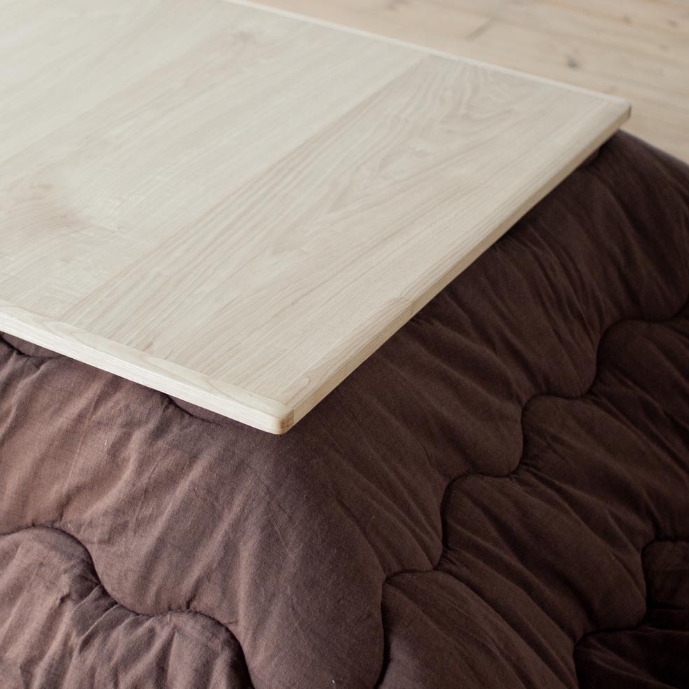 栗の木 こたつテーブル 長方形 幅120cm 奥行80cm 高さ40cm 4人用