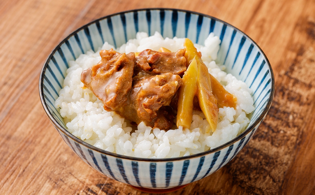 【 3回 定期便 】 エゾ鹿肉 たけのこ味噌煮缶詰 6缶セット