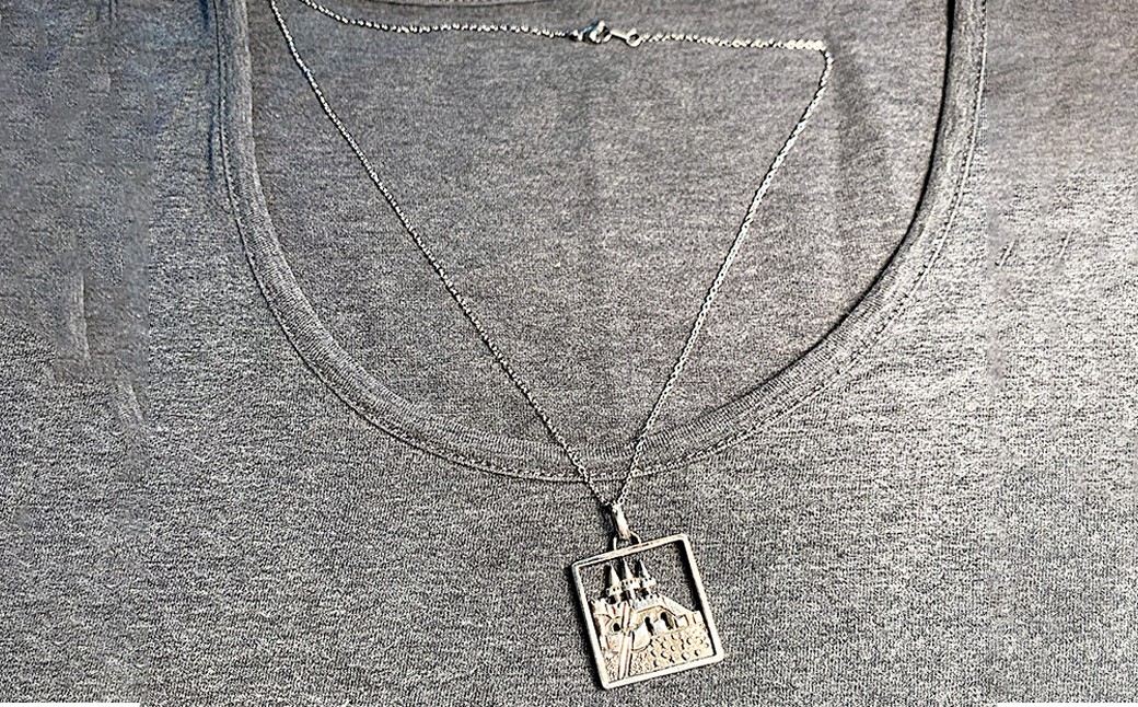 飛鳥山公園 50年の歴史を持つお城のすべり台のシルバーペンダント