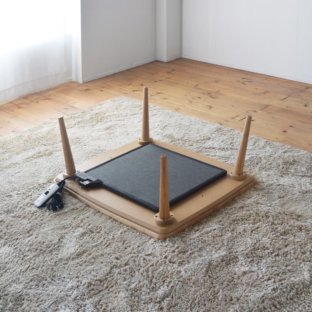 栗のひとりこたつ【こたつ単体/幅90cm】