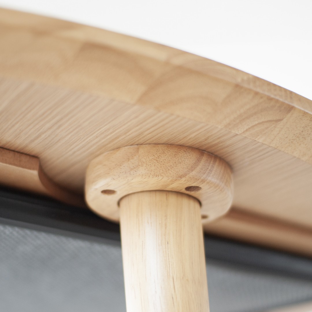 オーク材のこたつダイニング【フラットヒーター付】かけ布団のいらないダイニングテーブルタイプのこたつ