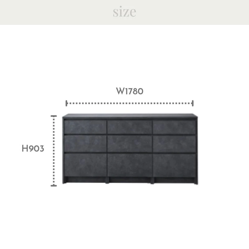 NOT アイランドカウンター 178cm シェルブラック