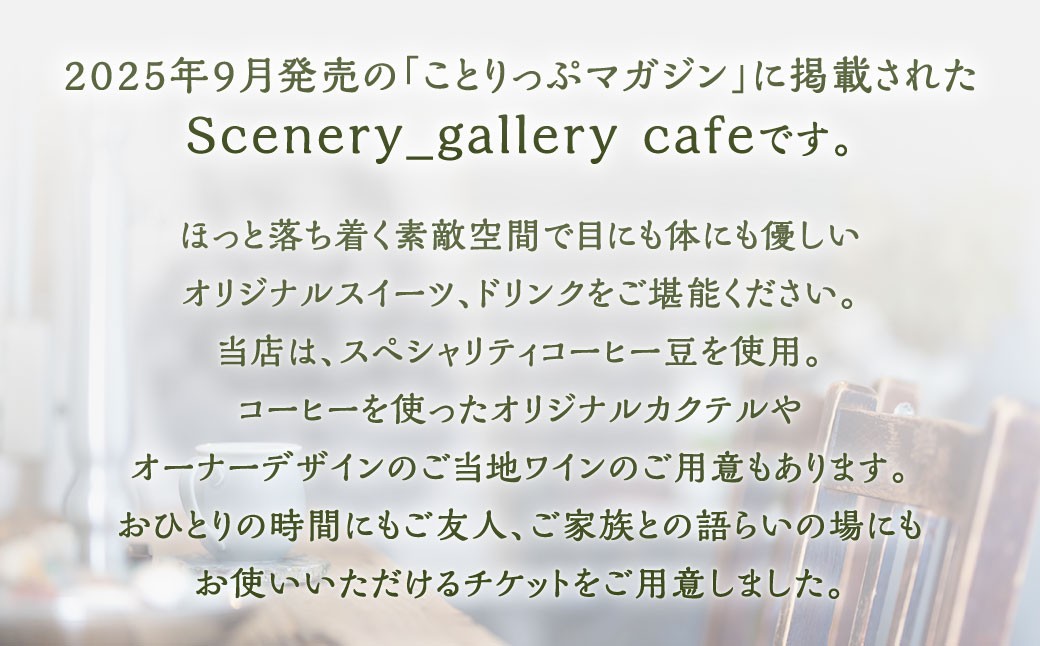 シーネリー カフェ ご利用券（3,000円分）