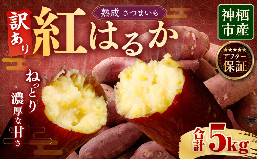 【 訳あり 】“熟成” 茨城県産 神栖市産 さつまいも 【 紅はるか 】 約5kg