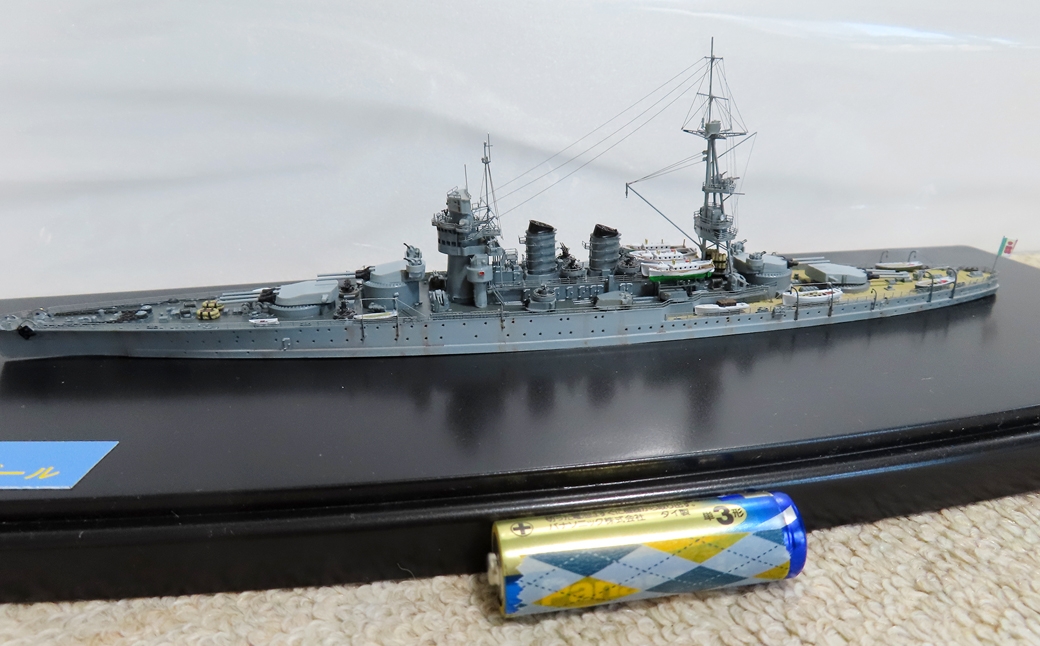 プロプラモデラーが作る！一点物イタリア海軍戦艦「コンティ・ディ・カブール」1/700（完成品）トライアンフベースプラモデル
