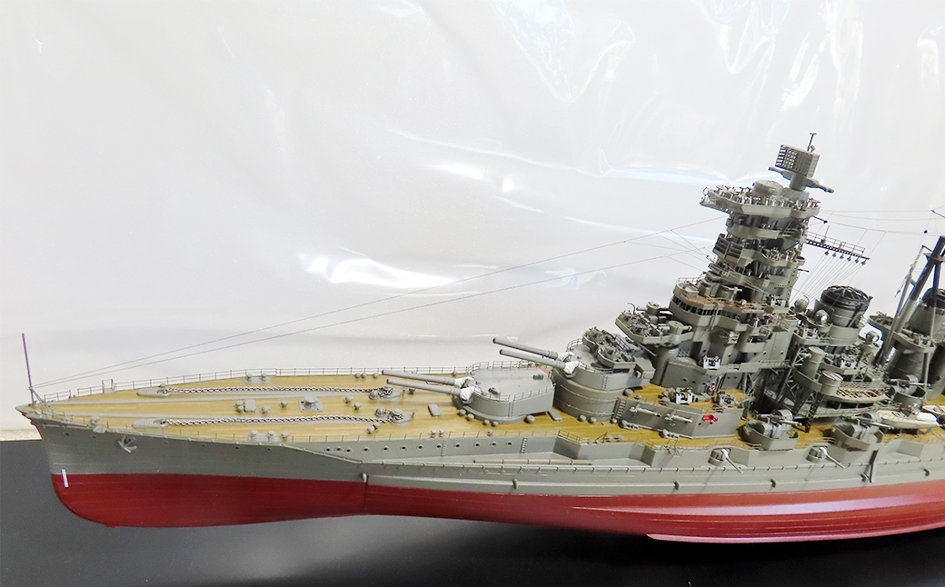 日本海軍戦艦榛名1944レイテ1/350完成品フジミベースプラモデル