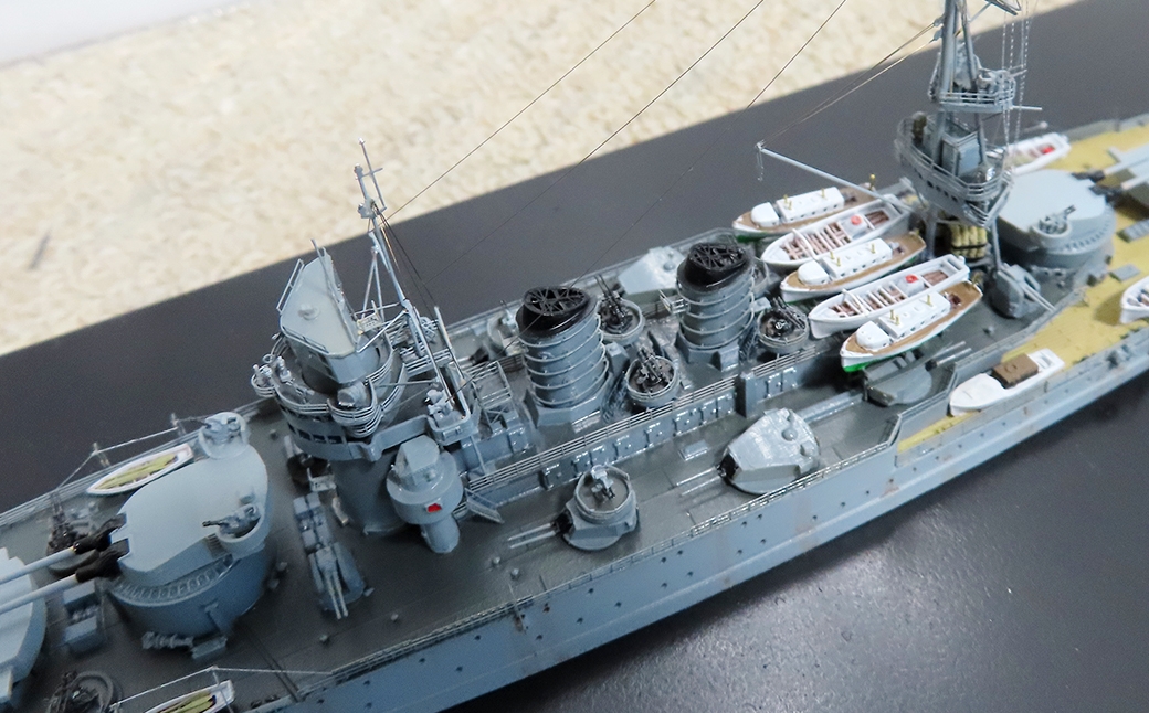 プロプラモデラーが作る！一点物イタリア海軍戦艦「コンティ・ディ・カブール」1/700（完成品）トライアンフベースプラモデル