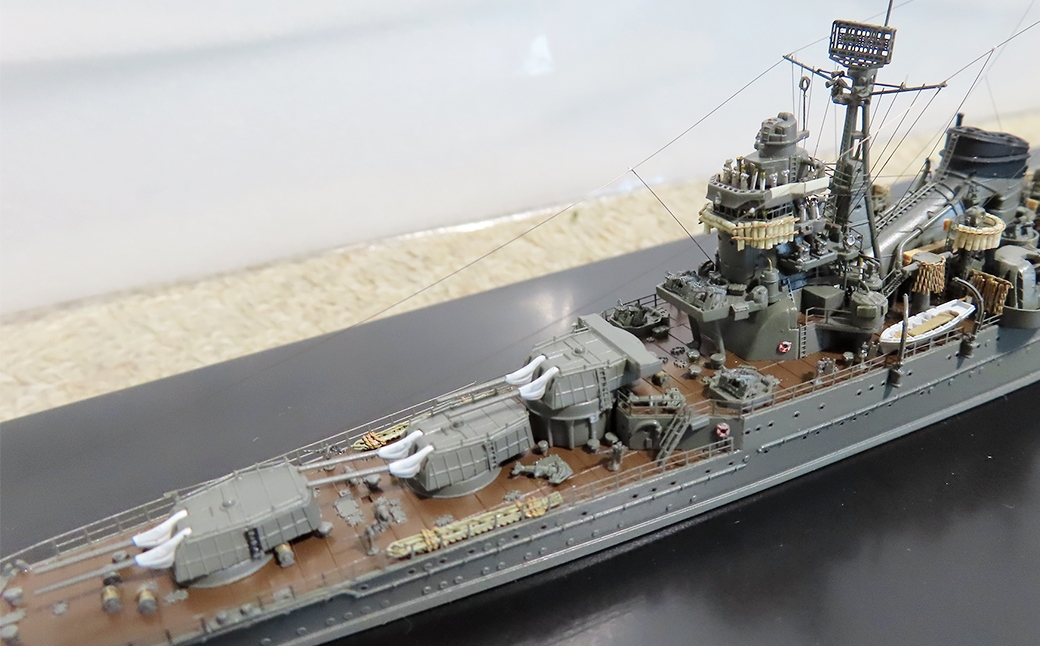 日本海軍 重巡洋艦 「鈴谷1944レイテ」1/750（ 完成品 ） フジミベースプラモデル