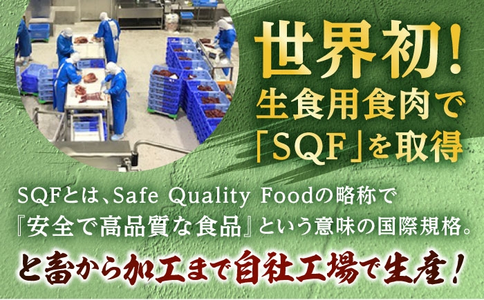 新鮮 馬刺し 赤身 ユッケ (線切り) 10個セット 約500g