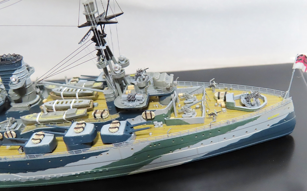 プロプラモデラーが作る！一点物イギリス海軍戦艦ロドニー1/700トランペターベースプラモデル