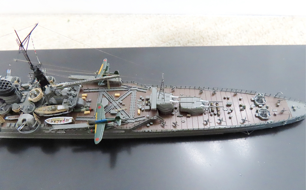 日本海軍 重巡洋艦 「鈴谷1944レイテ」1/750（ 完成品 ） フジミベースプラモデル