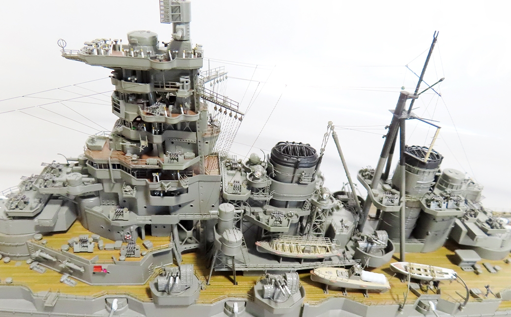 日本海軍戦艦榛名1944レイテ1/350完成品フジミベースプラモデル