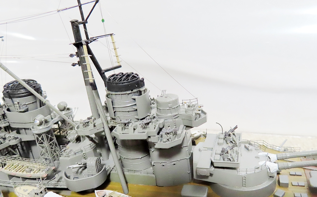 日本海軍戦艦榛名1944レイテ1/350完成品フジミベースプラモデル