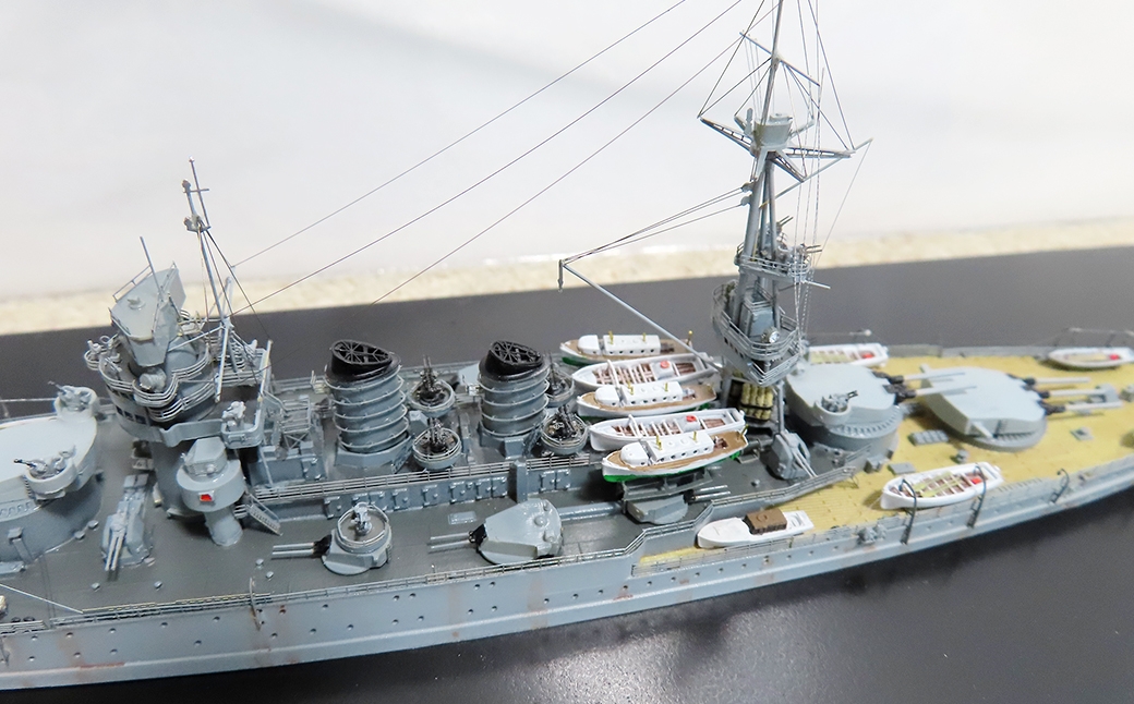 プロプラモデラーが作る！一点物イタリア海軍戦艦「コンティ・ディ・カブール」1/700（完成品）トライアンフベースプラモデル