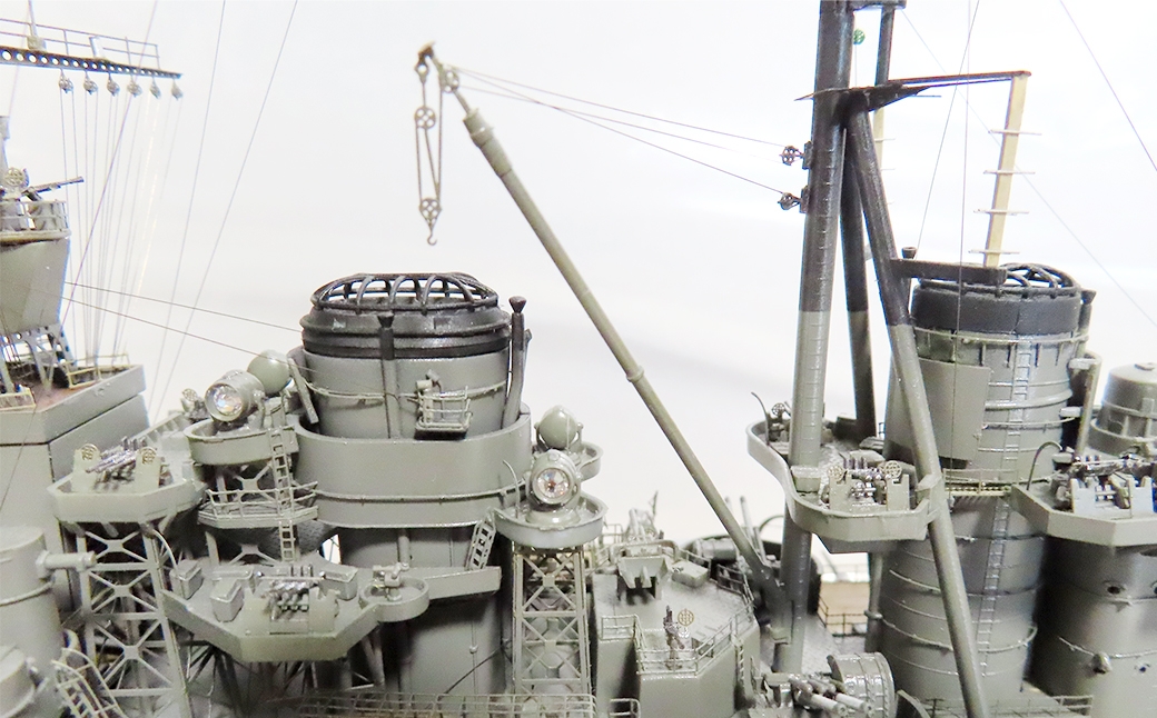 日本海軍戦艦榛名1944レイテ1/350完成品フジミベースプラモデル