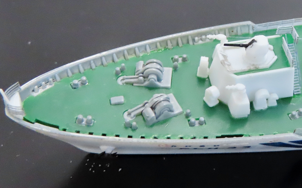 日本海上保安庁巡視船れいめい1/700完成品ピットロードベースプラモデル