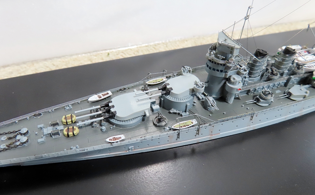 プロプラモデラーが作る！一点物イタリア海軍戦艦「コンティ・ディ・カブール」1/700（完成品）トライアンフベースプラモデル
