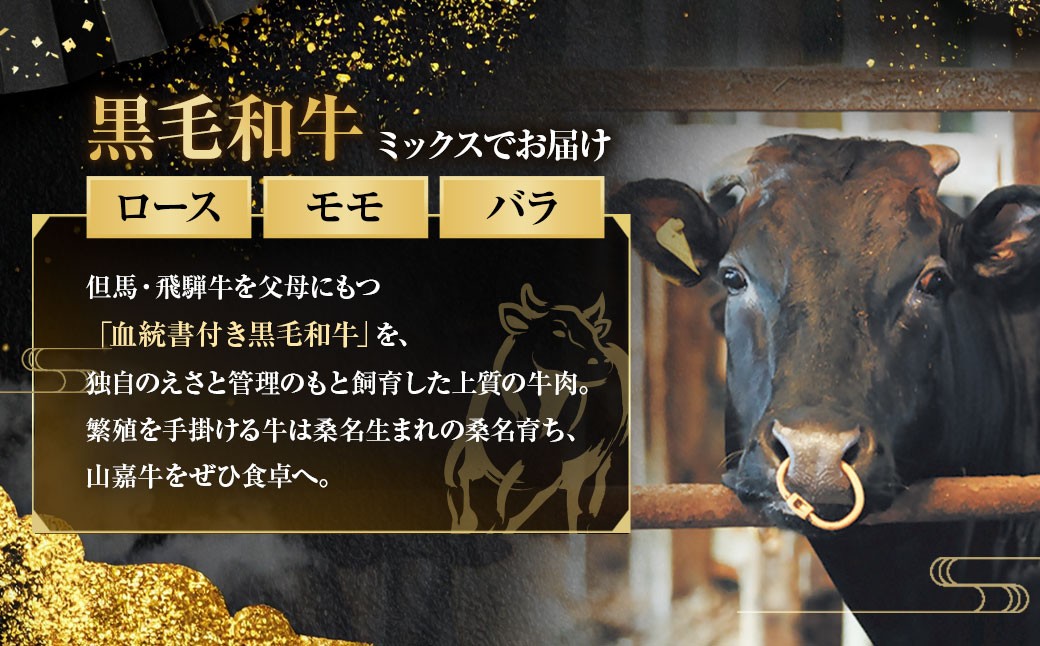 【冷凍】武藤牧場直売店山嘉【黒毛和牛】山嘉牛 すきやき 約1kg