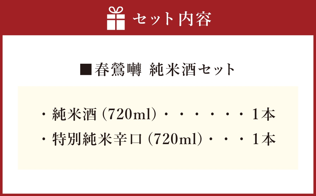 春鶯囀 純米酒セット
