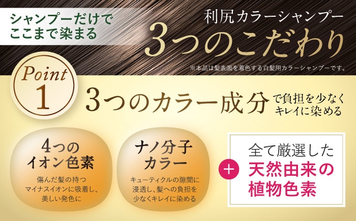 「洗う」と「白髪ケア」を叶える新発想の白髪ケアシャンプー！