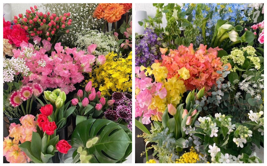 母の日 フラワーアレンジメント｜ 花 お花 生花 フラワーギフト カーネーション ガーベラ かすみ草 レースフラワー