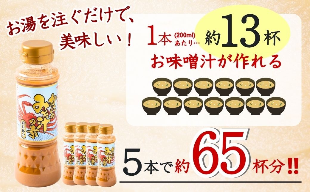 かにの風味とお湯を注ぐだけで簡単な使いやすさにこだわりました