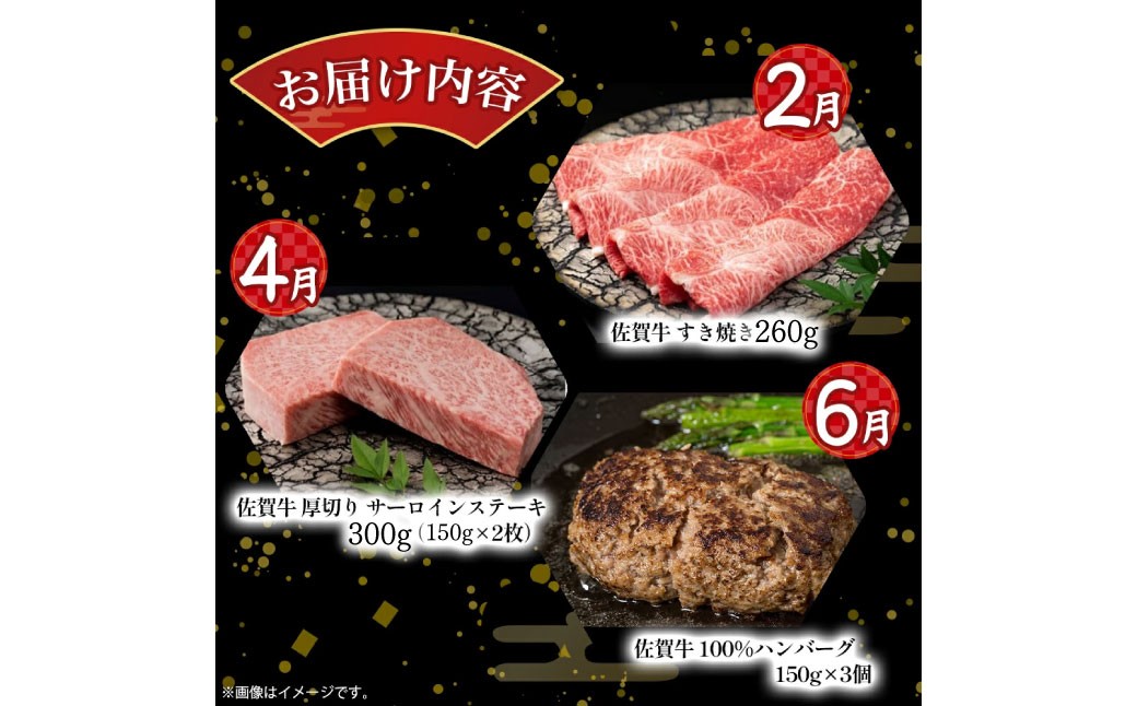 ２月：佐賀牛すき焼き300g