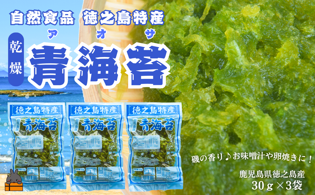 収穫したばかりの新鮮な徳之島の青海苔（アオサ）です！