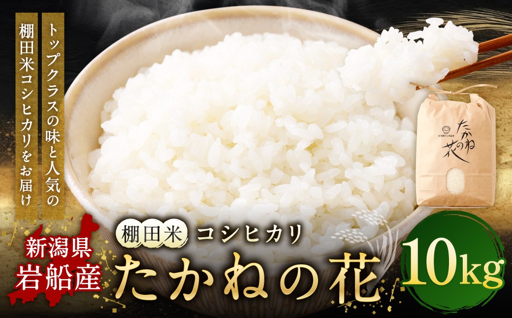 【令和7年産米】新潟県村上市岩船産　棚田米コシヒカリ「たかねの花」10kg