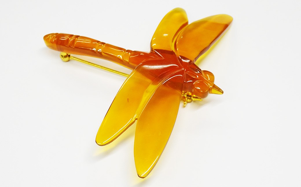 【本べっ甲】とんぼブローチ ／ アクセサリー ブローチ 鼈甲 べっ甲 トンボ 長崎県 長崎市