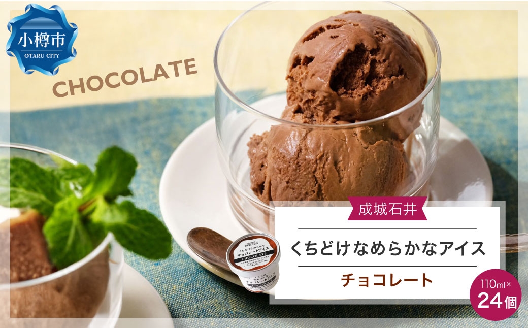 成城石井 くちどけなめらかなチョコレートアイス（110ml×24個）
