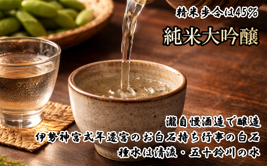 瀧自慢酒造で醸造した純米大吟醸【里慕音】