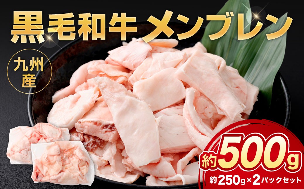 九州産 黒毛和牛 メンブレン 約500g（250g×2パック）