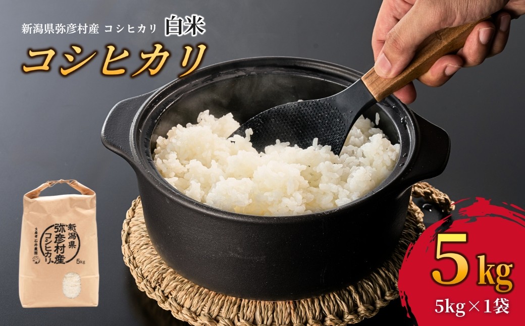 新潟県弥彦村石井農園 コシヒカリ＜白米 5kg＞