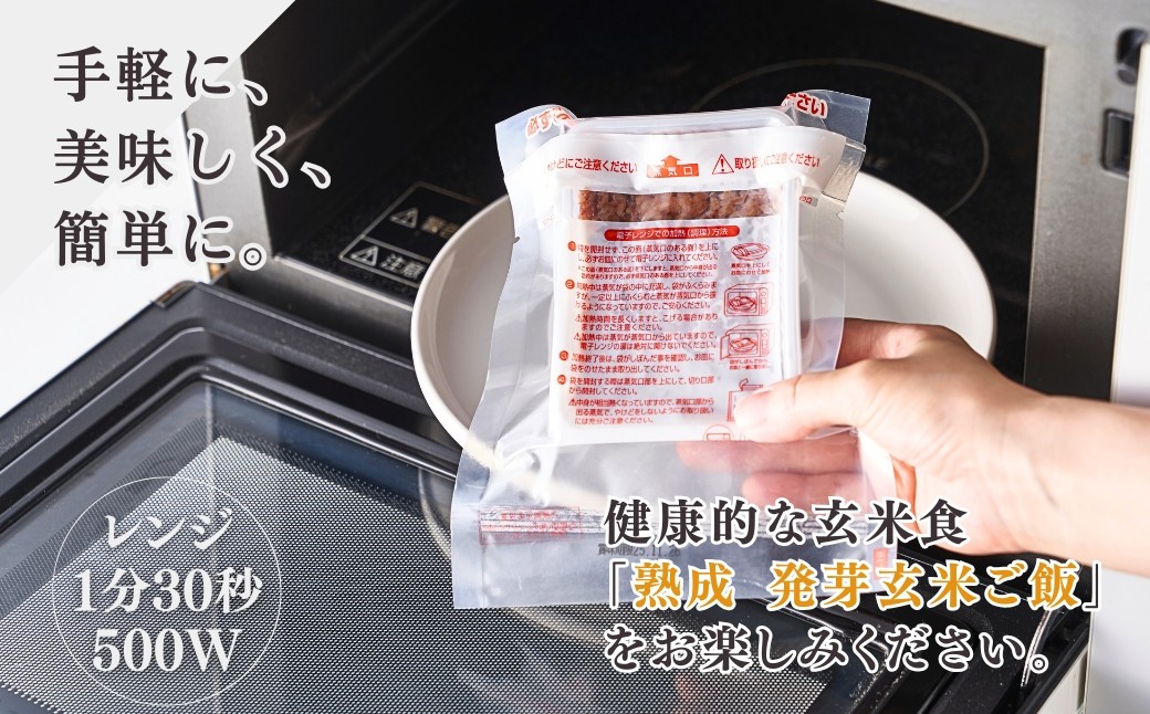 熟成3日 発芽玄米ご飯 パックご飯 6個(3パック×2セット) コシヒカリで作った酵素玄米