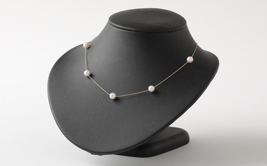 WG（K18）あこやステーションネックレス（45cm）