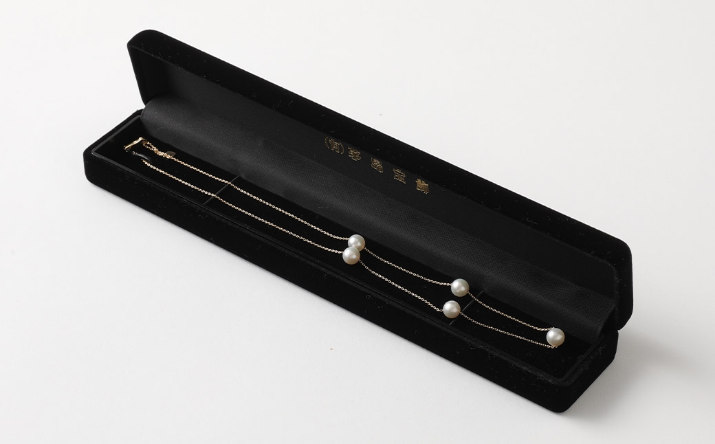 WG（K18）あこやステーションネックレス（45cm）