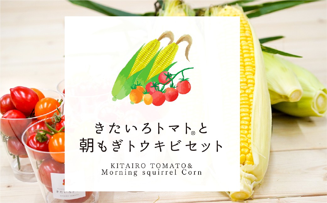 きたいろトマトと朝もぎトウキビのセット