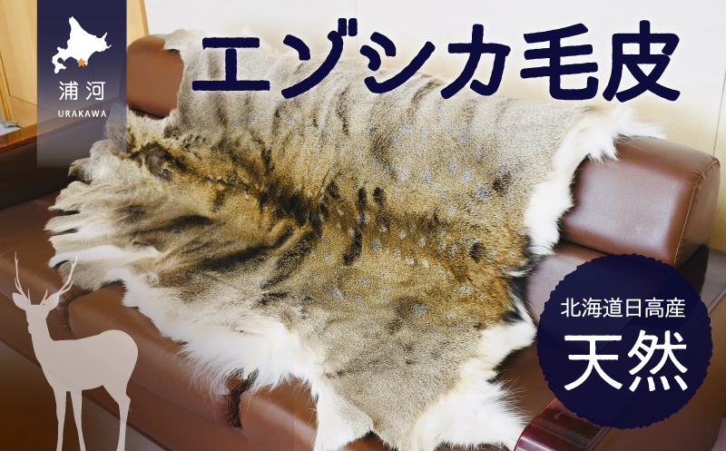 北海道浦河町の豊かな自然の中で育ったエゾシカの原皮を、丁寧に加工した毛皮お届けします。
