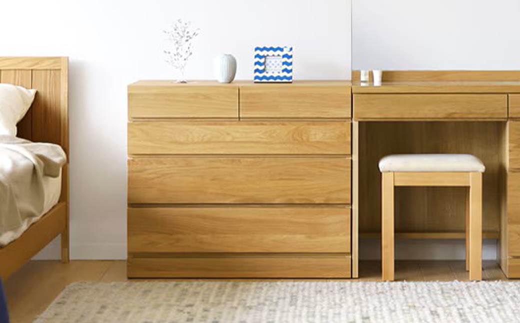 LECCEレッチェ80サイドチェストオーク