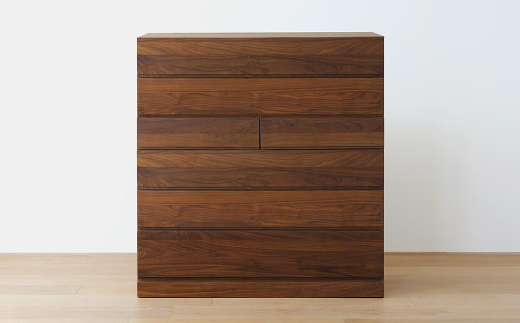 LECCEレッチェ105ハイチェストウォルナット