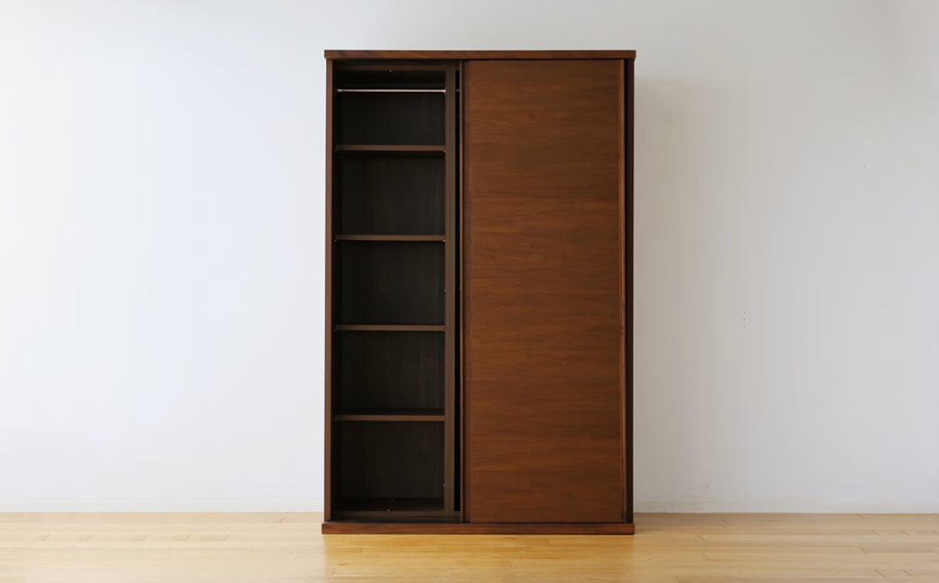 LECCEレッチェ120ワードローブウォルナット
